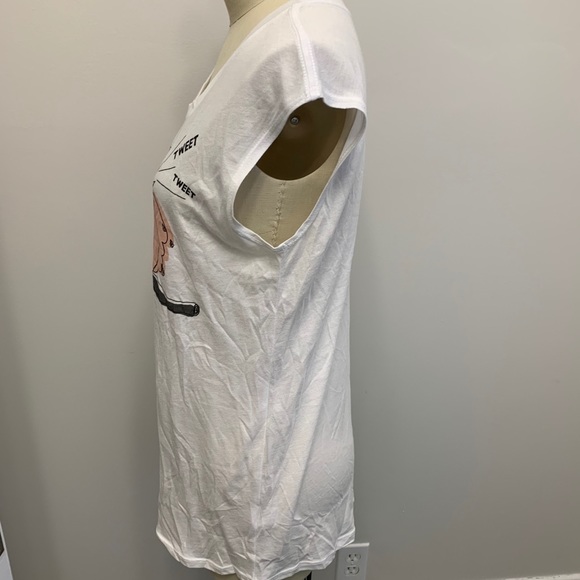 Rebecca Minkoff Tweet Sleeveless Tee - Picture 5 of 10